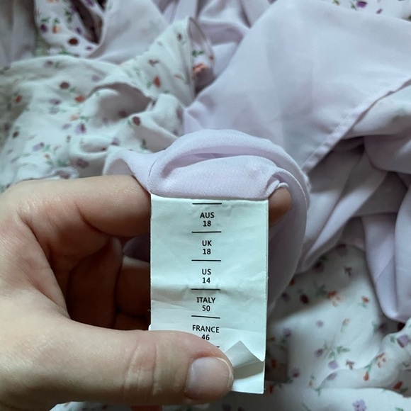 NICHOLAS Floral Drape Front Dress - Picture 4 of 5